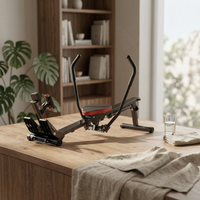 Folding Rowing Machine Foot Straps Foldable Rowing Machine Stable Base Exercise Rower