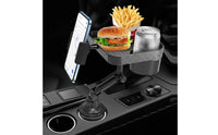 Car Food Tray with Phone Holder Multifunctional Organizer Multi-Functional for Commuters, Long-Distance Drivers