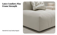 Interchangeable Block Sofa Wabi-Sabi design Sectional Couch Minimalist Aesthetic firm support Foam for Hosts