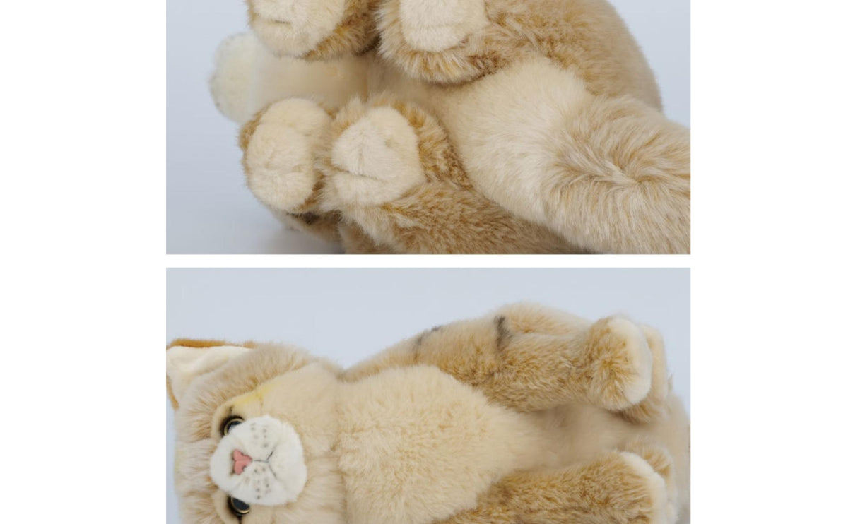 Sand Cat Stuffed Soft Sand Cat Stuffed Animal Lifelike Cuddly for Children, Bedroom, Playroom