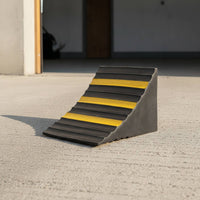 Heavy-Duty Vehicle Wheel Chock Non-Slip Rubber Wheel Chock Triangular Tire Stopper Long-Lasting for Truck Drivers, Fleet Operators, Loading Docks, Garages, Driveways