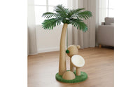 Feline Climbing Structure with Condo Sisal Rope Scratching Pole Multi-Level Pet Furniture for Kittens, Small Cats, Apartments, Living Room