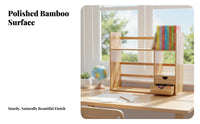Expandable Book Rack Space Saving Expandable Shelf Easy Assembly for Study Desk