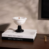 Marble Candle Holder Decorative Tabletop Art Piece