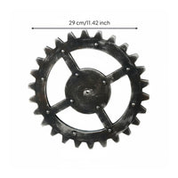 Wooden Gears Wall Decor Antique Look Steampunk GearOrnament Handmade for Cafe