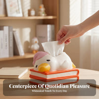 Cute Avian-Shaped Tissue Box Duck-Shaped Holder Easy to Home Decor for Desk