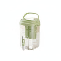 Food Grade Material Refrigerator Cold Water Jug with Spigot Large Capacity Fridge Drink Dispenser with Spigot Leak-Proof Refrigerator Water Dispenser Easy to Clean for Outdoor, Picnic, Party