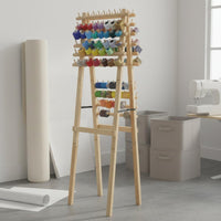 6 Spool Yarn Stand Multiuse Skein Holder Stand Space Saving for Salon, Crafters