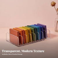 Divided Eyeshadow Tray Transparent Design Clear Compartment tray Easy to Clean