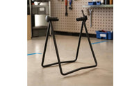 Space-Saving Floor Bike Stand with Adjustable Arms Non-Slip Two-Wheeler Parking Stand Slim Design Freestanding Two-Wheeler Parking Rack Multi-Function for Garage