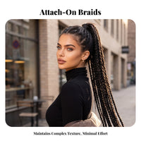 Textured Braided Ponytail Hairpiece