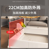 鸟笼鹦鹉笼子专用新型防溅虎皮玄凤牡丹小太阳鸟笼子家用大号别墅