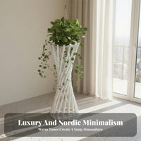 Metal Pot Stand Light Luxury Aesthetic Twisted Pedestal Stand Nordic Design