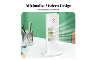Cools & Humidifies USB Powered Mini Air Cooler Nano Mist Portable Desktop Air Cooler Adjustable Wind Speed for Students, Bedroom, Dorm Room