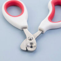 Nail Clippers and Stainless Steel Nail Scissors for Cat Grooming, Professional Dog Nail Clippers with a Safety Guard, Ergonomic Easy Grip Handle