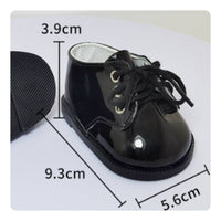 20cm Doll Footwear PU Leather Glossy Lace Design for Playtime