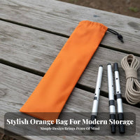 Dustproof Drawstring Storage Bag Long-Lasting Long Rectangular Pouch Lightweight for Hikers, Campers, Camping, Travel