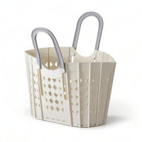 Foldable Laundry Basket Breathable Storage Container with Handles Compact
