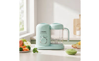 Compact Infant Food Steamer and Blender Electric Infant Food Blender and Steamer Rotary Control Latex-without Latex for Kitchen