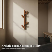 foliageDesign Hook Bar Space-Saving Wall-Mounted Rack Decorative for Living Room