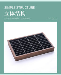 现货胡桃色40位翡翠玉镯看货收纳盘手镯手串手链柜台展示陈列道具
