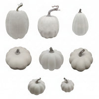 8 Pieces Decorative Pumpkins Fall Fake Pumpkins Autumn for Decorators, Crafters