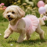 Pet Princess Dress for Cats and Small Dogs - Summer Wedding Floral Ballet Tutu Skirt