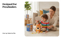 Colorful Pretend Feeding Toy Hand-Eye Coordination Wooden Chopstick Game Educational Tiger Container Toy Natural Wood