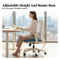 Ergonomic Mesh Swivel Chair Adjustable Height & Tilt Computer Seat Easy Assembly