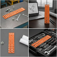 Thread Checker with Metal Inserts Aluminum Alloy Thread  Pitch Measure Metric and Standard Measuring Tool for Mechanics, Workshop