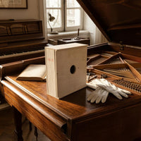 Piano String Box Straight-Edged Wooden Storage Box Multifunctional