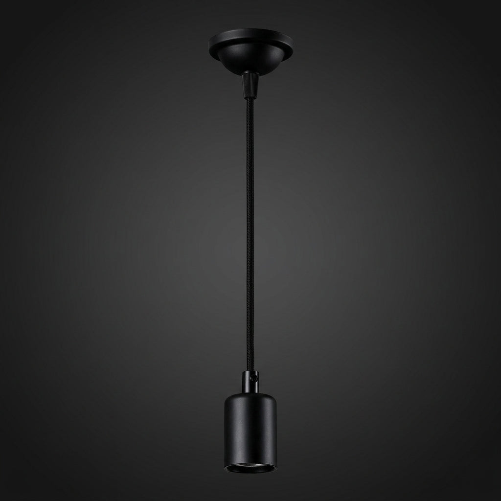 Kitchen Island Pendant Light Fitting with Ceiling Rose, Iron Art E27 Lamp for Living Room and Kitchen Bar, Retro Style DIY Lighting, Flex Cable