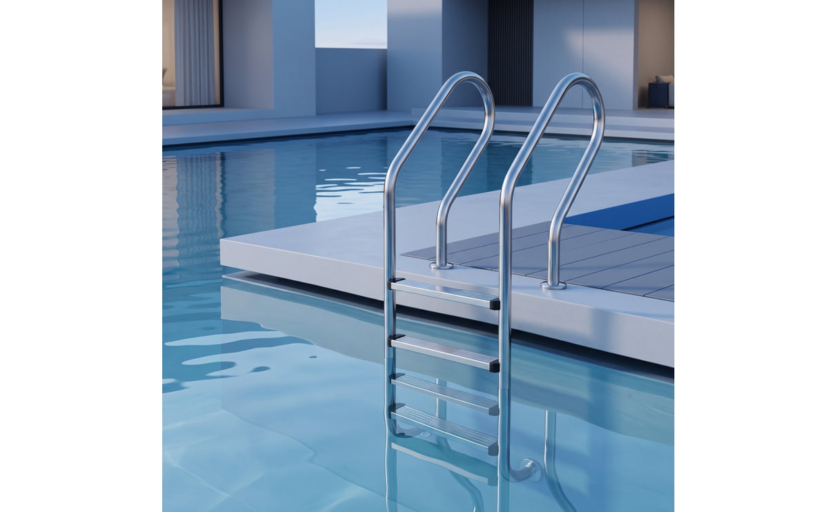 Swimming Pool Ladder Stainless Steel Pool Ladder with Handrails in-Ground for Hotels, Spas, Villas