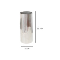 Cylindrical Vase Modern Ribbed Vase Minimalist for Living Room, Minimalists