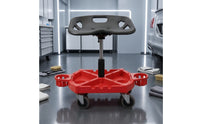 Adjustable Rolling Shop Stool Ergonomic Repair Specialist Stool with Wheels Heavy Duty for Mechanics, Vehicle Finishers, Auto Repair