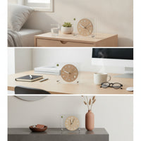 Acrylic Clock Transparent Decorative Clock Modern Compact for Desk, Bedroom