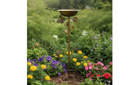 Sturdy Birdbath with Stake Vintage Bird Bath with Stake Long-Lasting Standing Bird Bath Easy to Assemble for Flower Bed