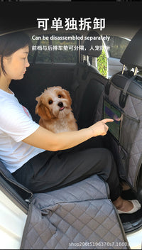 Waterproof Car Rear Seat Pet Cover for Medium Dogs, Breathable, Oxford Fabric, Washable
