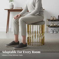 Padded Entryway Seat adaptable U-Shaped Bench Sturdy Construction for Homeowners