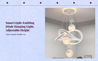 Adjustable LED pendant for kitchen
