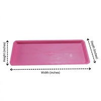 Plant Saucers and Trays with Deepened Drip Tray for Indoor Gardening, Water Tray for Floor Standing Outdoor Plants, Simple Style