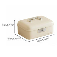 Combination Lock Box Heavy Duty Portable Security Box Childproof for Car, Office