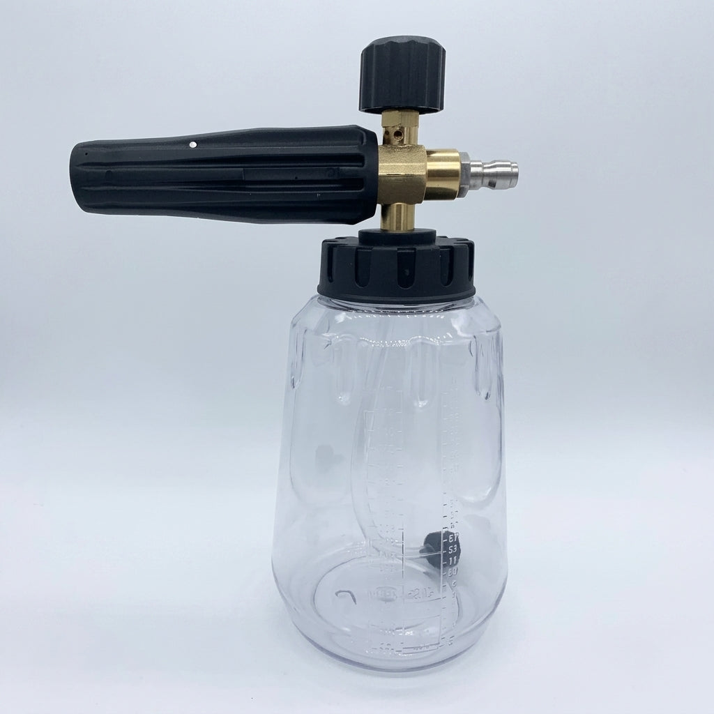 Pressure Washers Attachment with Clear Spray Bottle for Car Cleaning, High Pressure Aluminum Pump Sprayer for Car Wash, Detailing Foam Nozzle