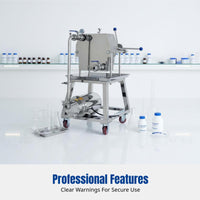 Stainless Steel Plate Frame Filter Press, Manual Oil Separator, Laboratory Filtration Machine