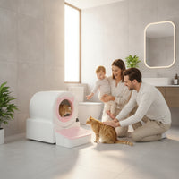 Self-Cleaning Cat Litter Box Enclosed Automatic Cat Litter Box Pet Supplies Electric Handsfree-of-Charge for Cats, Apartments