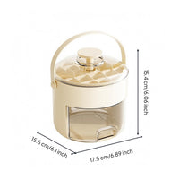 Freezer Ice Tray Container Arched Handle Press-to-Release-Release Ice Container