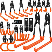 Garage Hooks with Anti-Slip Coating for Bicycles, Ladders, and Garden Tools