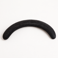 Black Hair Bun Extension Scrunchies, Messy Bun Scrunchie for Traditional Chinese Attire, Synthetic Hair Piece for Women, Quick Updo Hair