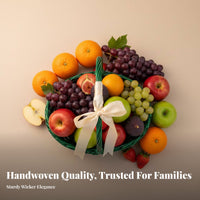 Handled Woven Basket multipurpose Handled Gathering Basket multipurpose