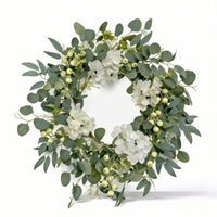 Wreath with Eucalyptus and Berries Green Wreath with Berries Decorative for Wall